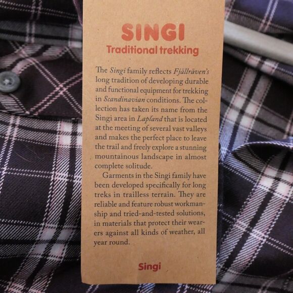 NEW Fjallraven Singi Fjallglim Blouse Women XL Button Up Shirt Plaid Long Sleeve - Picture 9 of 16